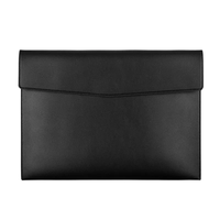 Portafolio de Cuero PU A4 de Gran Capacidad Personalizado, Bolsa de Almacenamiento de Documentos, Maletín para Archivos