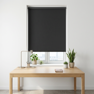 Meilleures ventes en Malaisie - Stores enrouleurs occultants sans fil ignifuges GB10076 168x183 Noir pour la maison et le bureau (B2B) - Product Image 3