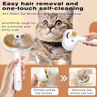Brosse à vapeur pour animaux de compagnie en ABS de haute qualité pour chien et chat, peigne 3 en 1 pour enlever les poils et pour le toilettage