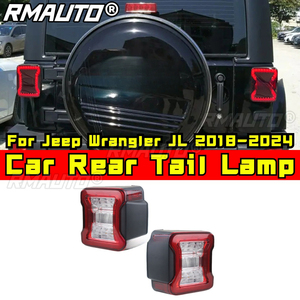 Feu arrière de voiture, ensemble de feux arrière, version européenne, kit carrosserie pour Jeep Wrangler JL 2018-2024, accessoire automobile - Product Image 1