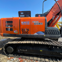 Excavatrice sur chenilles Hitachi ZX200 d'occasion de 20 tonnes, modèles ZX200-3G/5G/6 avec composants essentiels : moteur, pompe et moteur électrique, modèle 2024