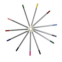 Crayons de couleur hexagonaux en bois de haute qualité, 12 couleurs, certifiés, avec logo personnalisé pour le bureau et les étudiants
