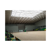 Estructura de acero prefabricada Gimnasio de baloncesto Gimnasio universitario Marco espacial de largo alcance Edificio de estadio deportivo