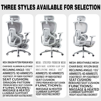 Chaise de bureau ergonomique Yazhi avec fonctions de ventilation, de chauffage et de massage, inclinable, pour jeux informatiques, pour un confort exécutif