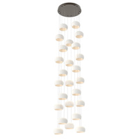 Lustre LED suspendu moderne nordique en laiton avec abat-jour en céramique empilable, hauteur réglable, intensité variable, pour chambre