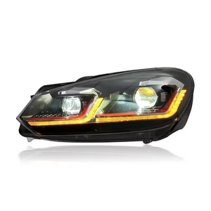 Accessoires automobiles YLC pour Volkswagen <span class=keywords><strong>Golf</strong></span> 6 Mk6, phares 2009-2016, pour VW, ensemble <span class=keywords><strong>de</strong></span> feux avant LED modifiés, plug and play - Product Image 5