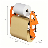 Distributeur de papier personnalisé JH-Mech, hauteur réglable verticalement, double rouleau, fonctionnement simultané, distributeur de rouleaux de papier kraft