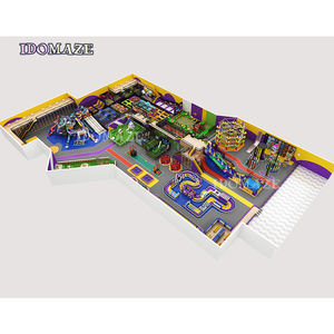 Parc de trampoline intérieur pour adolescent Tobogan Bunjee Parc de trampoline avec Dodge Ball Parc d'aventure intérieur - Product Image 1