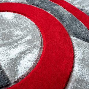 <span class=keywords><strong>Tapis</strong></span> <span class=keywords><strong>de</strong></span> porte en polypropylène pour usage intérieur, super doux, poils moyens, non pelucheux, rectangle, cercles concentriques, poils moyens, 50x80cm - Product Image 6