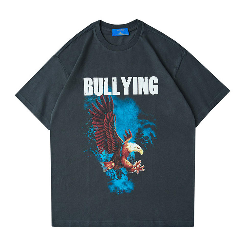 Oem Graphic Print Plus Size Crew Neck Men's T-shirts Bulk