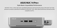 Mini PC duradero NUC 14 Pro + Mini PC Ultra 5/7/9 procesador Intel Arc Graphics DDR5 Ram PCIe M.2 NVMe SSD WiFi 6E