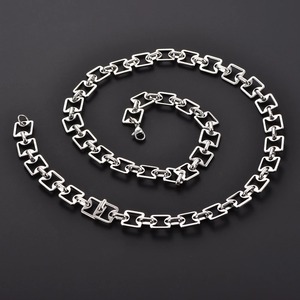 Collar de Acero Inoxidable con Cadena Cubana Estilo Punk Desgastado, Gargantilla Rock, Accesorio de Joyería Masculina para Fiesta - Product Image 2
