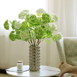 Fiore <span class=keywords><strong>di</strong></span> Ortensia Artificiale in Seta <span class=keywords><strong>di</strong></span> Alta Qualità, Realistico, 3 Teste, Bianco, Fatto a Mano, per Matrimoni, <span class=keywords><strong>Halloween</strong></span>, <span class=keywords><strong>Decorazioni</strong></span> per la Casa e la <span class=keywords><strong>Tavola</strong></span>, Effetto Simulato - Product Image 3