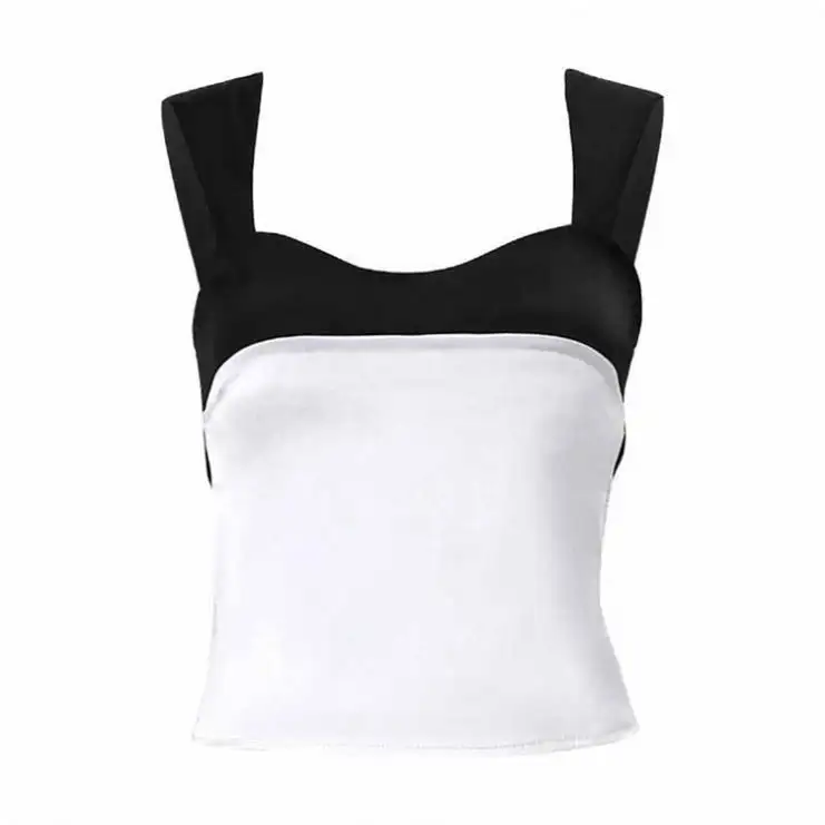 Tank Top bahu Yoga wanita, cepat kering olahraga atasan Crop Top latihan kebugaran lari kasual