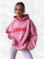 Ensemble sweat à capuche pour femme OEM, XXXL, color block, 100% coton molletonné, pull oversize