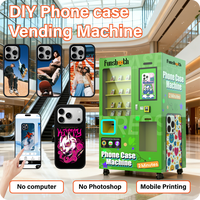 Mesin Cetak Casing Ponsel Layar Sentuh, Mesin Penjual Otomatis Casing Ponsel Kustom, Mesin Cetak UV DIY Casing Ponsel Layanan Mandiri