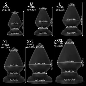 Plug anal extra-large unisexe, masturbateur, jouet BDSM, dilatateur anal, jouet sexuel pour adultes - Product Image 4