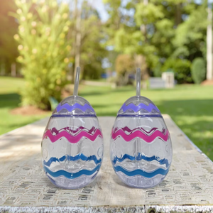 Bicchieri in Plastica PET da 550ml a Forma di Cartone Animato, Stile Uovo di Pasqua e Natale, con Cannuccia - Product Image 4