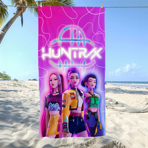 <span class=keywords><strong>Toalla</strong></span> de Playa Kpop para Verano, <span class=keywords><strong>Anime</strong></span>, Secado Rápido, Absorbente, para Playa y Baño, Diseño Personalizable - Product Image 3