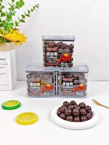 Boules de chocolat maltées en gros, style Mylikes, bonbons croustillants enrobés de chocolat <span class=keywords><strong>noir</strong></span>, collation pour enfants, marque privée OEM, fournisseur d'usine B2B - Product Image 1