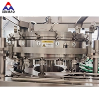 Machine de remplissage et de mise en conserve rotative isobare entièrement automatique pour boissons gazeuses et eau pétillante en canettes d'aluminium, 6000 CPH, 330 ml