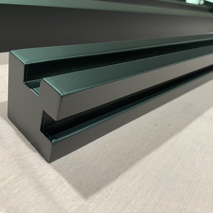 Rampes en verre de couleur noire en acier inoxydable Rampes en acier inoxydable 304 - Product Image 1