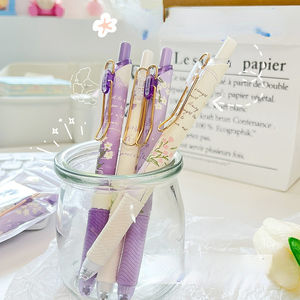 छोटे ताजा डेज़ी जेल कलम रचनात्मक फूल छात्र स्टेशनरी 0.5mm काले तटस्थ कलम - Product Image 2