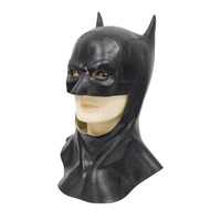 Couvre-chef Unisexe Personnage Jeu de Rôle Drôle Latex Masque Batman Latex Réaliste Humain Latex Halloween Fête Tête Masque Hommes Noir