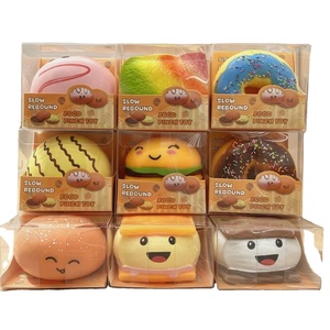 Juguete Blandito de Hamburguesa y Donut con Forma de Pan, de Rebote Lento, para Apretar, Lindo, de Simulación de Comida, Juguetes para Apretar - Product Image 1