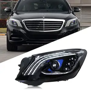 Berlaku 14-17 mercedes-benz S Level W222 Headlight rakitan Maybach dimodifikasi baru panduan cahaya LED lampu siang hari