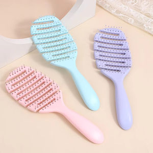 Cepillo desenredante ventilado, cepillo para desenredar cabello seco y mojado, cepillo curvo para peluquería, herramienta de peinado para salón de belleza. - Product Image 4