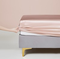 Drap-housse, drap plat et taie d'oreiller en soie 100% naturelle 19MM 22MM 25MM