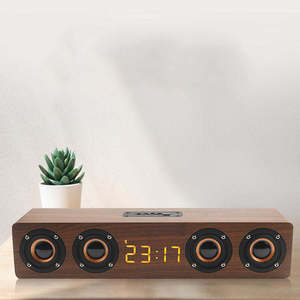 Wooden High-End W8C for 5.0 <b>Speaker</b> Loud <b>Bass</b> IPX-6 Waterproof 3000-5000mAh Battery Stylish Design Mobile Phone Computer - Product Image 2
