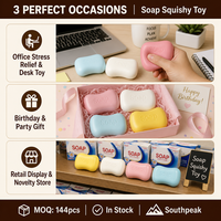 Jouet anti-stress souple en mousse PU à remontée lente Southpeak, jouet à presser, jouet sensoriel, vente en gros CE OEM B2B