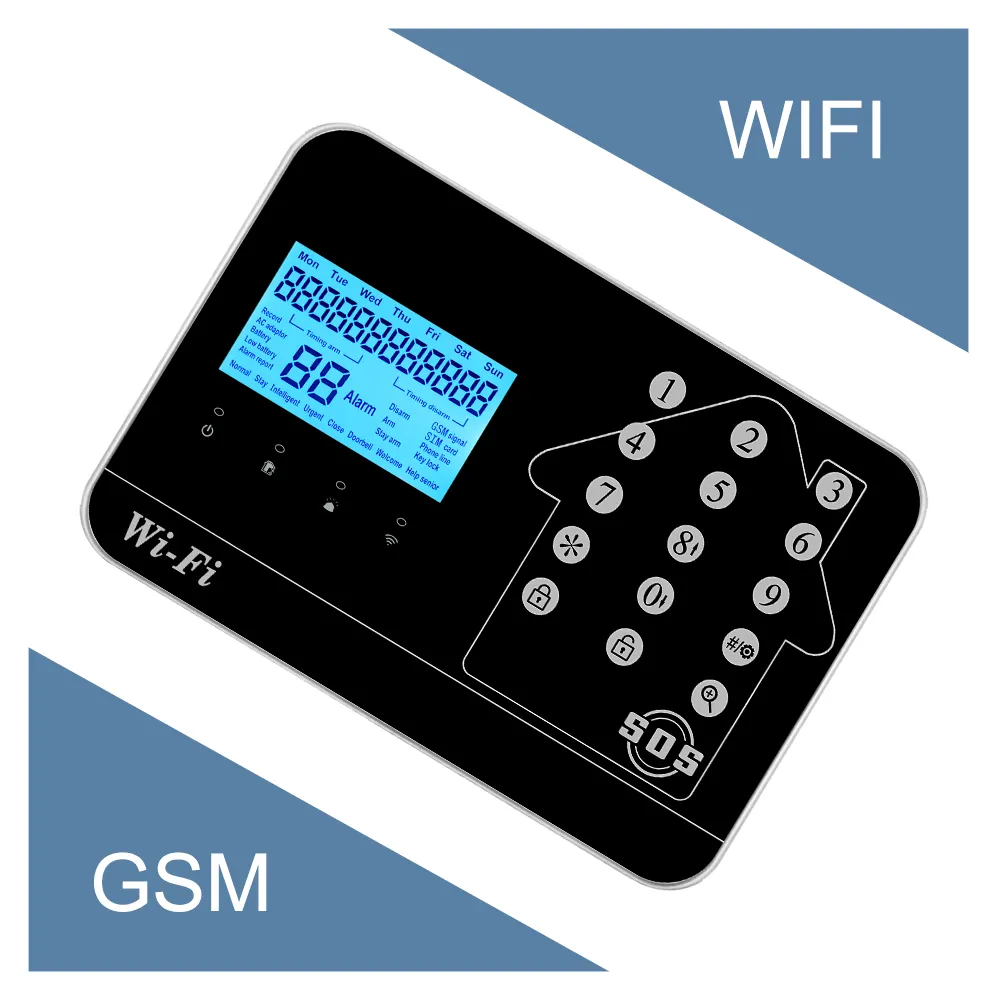 Wale Security WL-JT-99CST WIFI PSTN Tuya Auto Dial GSM SMS Home Burglar Security Intelligent Intruder Alarm System