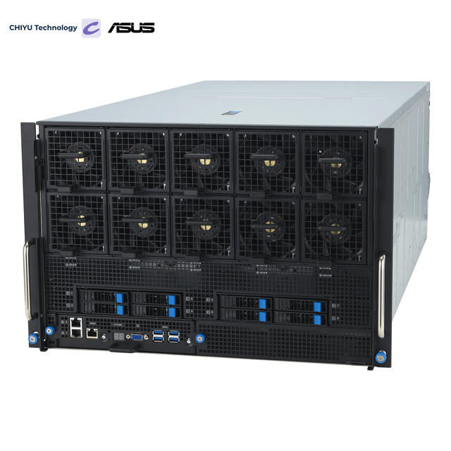 ESC A8A-E12U in Stock 7U Rack AI Server Dual EPYC 9005 CPU 8 GPU 24 DIMM 11 PCIe 10 NVMe Fast Shipping Deep Learning HPC