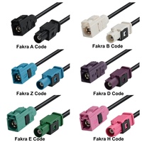 Cable Coaxial RF de Baja Pérdida Personalizado, Conector FAKRA Z Hembra a Hembra, para Cámara Automotriz