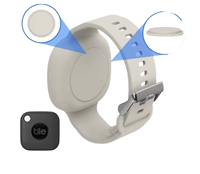 Bracelet connecté Betterconn en silicone avec boucle ardillon 10 mm, compatible Tile Mate, localisateur de clés