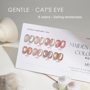 <span class=keywords><strong>MRNAIL</strong></span> ยาทาเล็บเจลยูวี 8 สี แคทอาย สำหรับตกแต่งเล็บแฟชั่น พร้อมเอฟเฟกต์หลากสีสันที่เป็นเอกลักษณ์ - Product Image 1