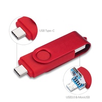 Flash Drive USB Type-C OTG3.0 Metal Dual U Disk Berkualitas Tinggi Kapasitas Besar 32GB-256GB dengan Enkripsi Garansi 3 Tahun Tersedia