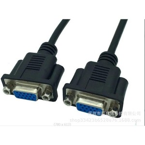 สายต่อขยาย VGA หญิง-หญิง 0.3 ม. ปลอกหุ้ม PVC ตัวนำทองแดง สำหรับเชื่อมต่อจอภาพ - Product Image 1