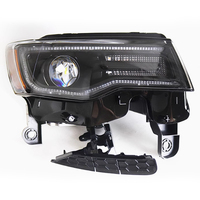 Ensemble Phares Améliorés LED pour Jeep Grand Cherokee 14-21, Feux de Jour et Clignotants, Accessoire Automobile