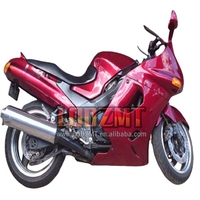 ZZR1100 Pour KAWASAKI NINJA ZX-11R ZX 11R 11 ZX11 R ZX11R 90 91 92 56LQ.150 ZZR 1100 CC ZX-11 Vin rouge 1990 1991 1992 Carénage