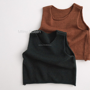 D1319 <span class=keywords><strong>Gilet</strong></span> pull décontracté pour garçons printemps-automne, manteau tricoté pour enfants, extérieur 100 % coton, rembourrage 100 % polyester - Product Image 2