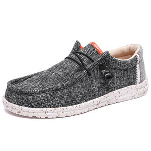 Livraison directe nouveauté conduite facile à porter robe toile spot de course Offre Spéciale <span class=keywords><strong>bateau</strong></span> plat en gros hommes femmes mocassins chaussures - Product Image 1
