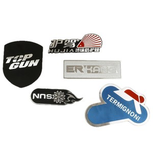 Étiquettes métalliques personnalisées pour flacon de parfum, plaque signalétique en alliage d'aluminium avec logo en relief, autocollants adhésifs - Product Image 5
