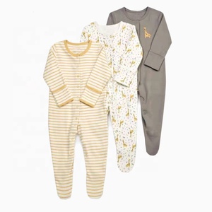 <span class=keywords><strong>Pyjama</strong></span> bébé unisexe en coton 100% avec boutons, 3 pièces, pour nouveau-né, avec mitaines et chaussons, 0-3 <span class=keywords><strong>mois</strong></span> - Product Image 5