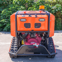 Robot Pemotong Rumput Diesel Murah Pabrik 800mm 1000mm 1200mm, Kendaraan Crawler, Kontrol Jarak Jauh, Dapat Mendaki Bukit
