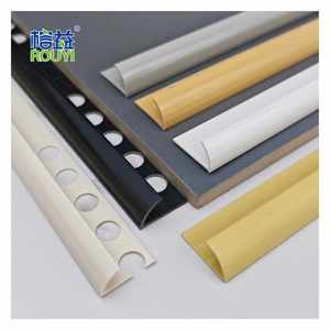 Vente en gros usine : Profilé d'angle mural étanche à bords arrondis pour carrelage céramique, en PVC de 10 mm, profilé de finition PVC pour carrelage - Product Image 1