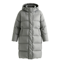 Manteau d'hiver personnalisé pour femme, veste longue d'extérieur, chaudes vestes à capuche épaisses et imperméables, vêtements pour femme avec rembourrage en polyester